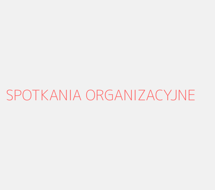 SPOTKANIA ORGANIZACYJNE